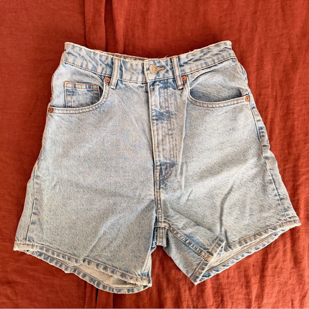 Zara Mom Fit Jean Shorts